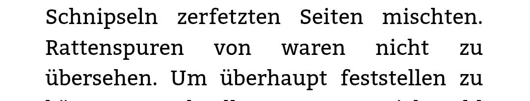 Screenshot des E-Books.
"Rattenspuren von waren nicht zu übersehen."