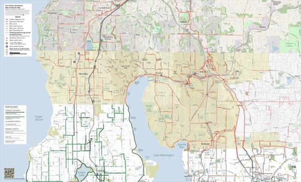 Screen-resolution preview of the Greater Northshore Bike Connector Map