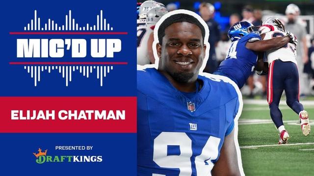 Elijah Chatman Mic'd Up 🗣️ "This is different" | New York Giants