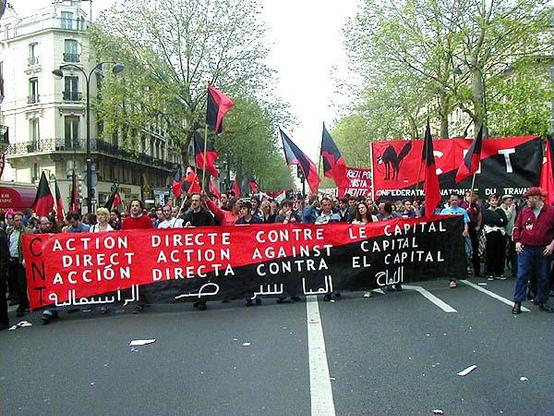 Photo of CNT union march