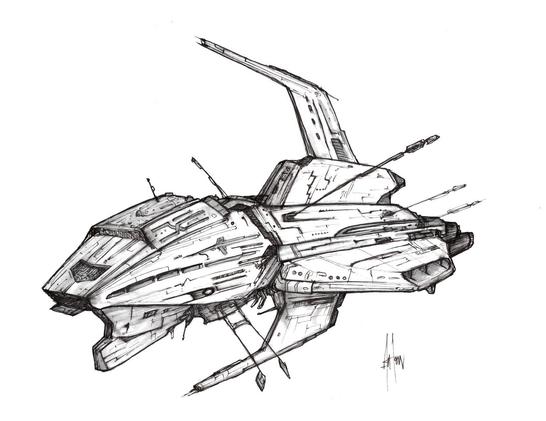 Spaceship illustration