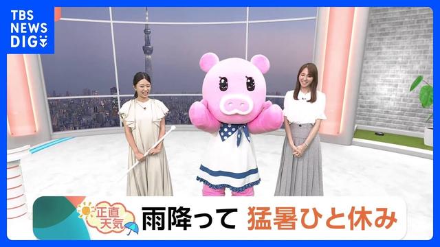 【8月27日 関東の天気】雨降って 猛暑ひと休み｜TBS NEWS DIG