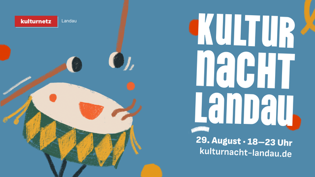 Plakat für die Kulturnacht Landau am 29. August 2025 von 18–23 Uhr