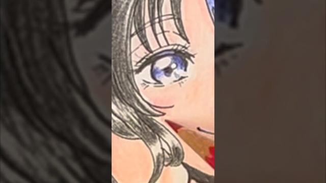 【薫る花は凛と咲く】和栗薫子 色鉛筆で描いてみた【The Fragrant Flower Blooms with Dignity】#薫る花は凛と咲く #イラスト#anime