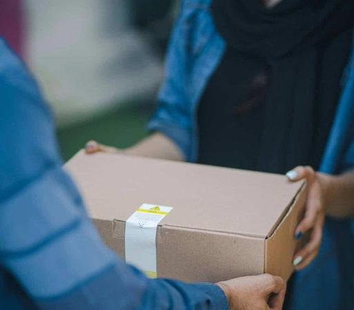 Box being sent via postal