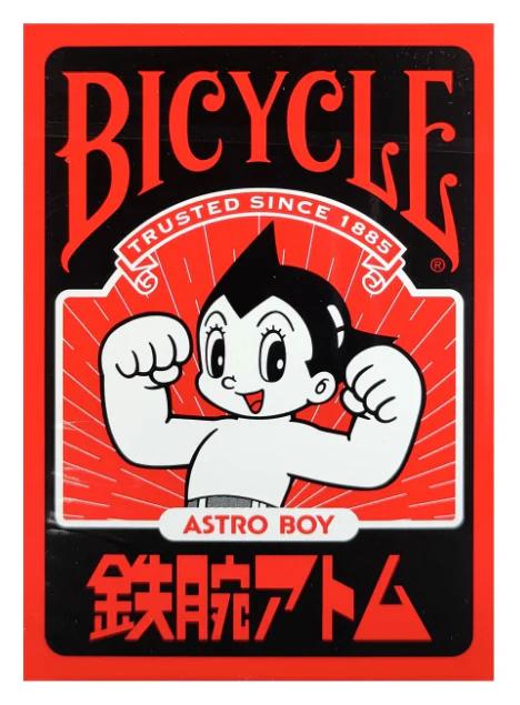 A deck of Bicycle brand Astro Boy playing cards
