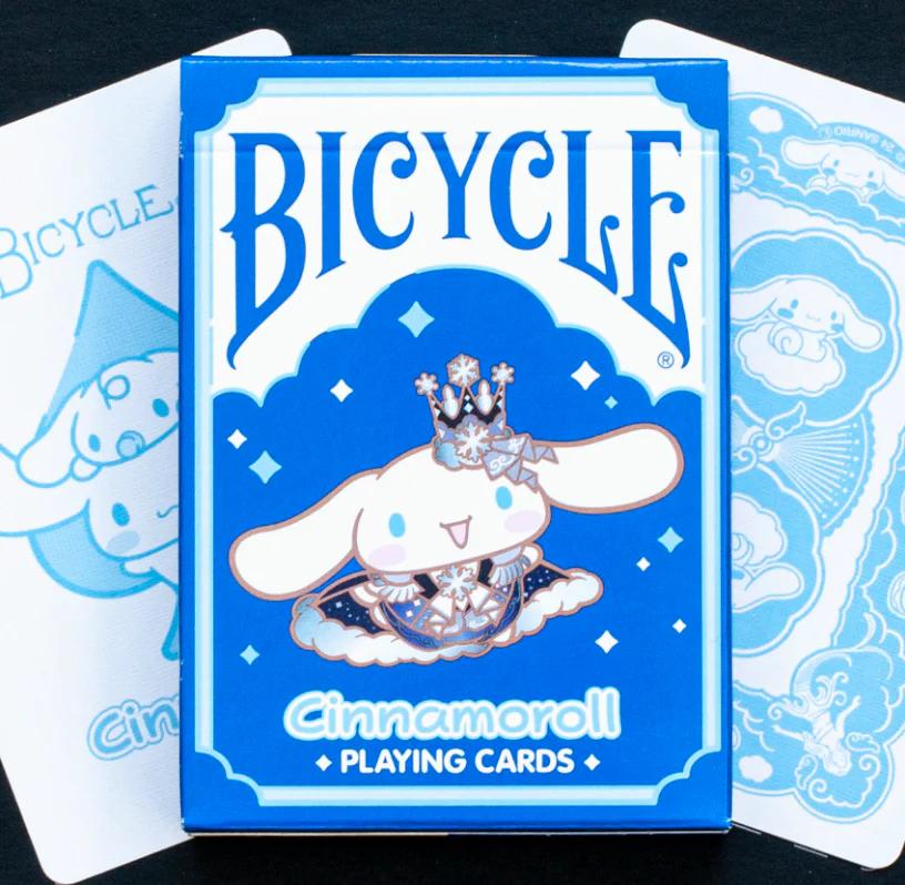 A deck of Bicycle brand Cinnamoroll playing cards