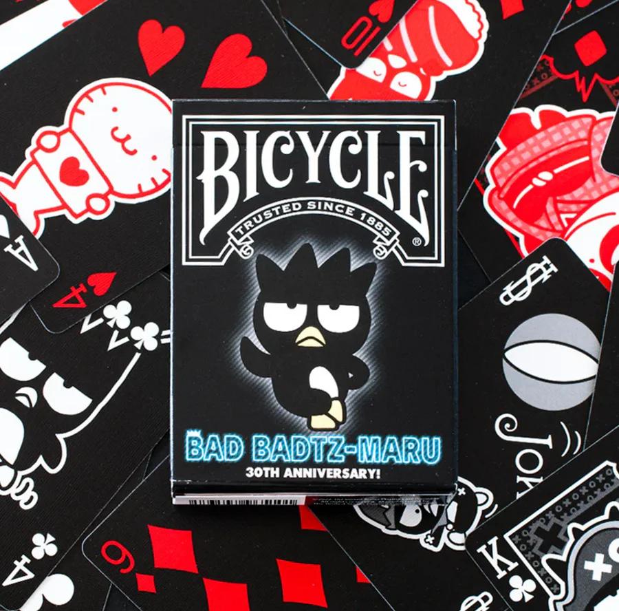A deck of Bicycle brand Badtz-Maru playing cards