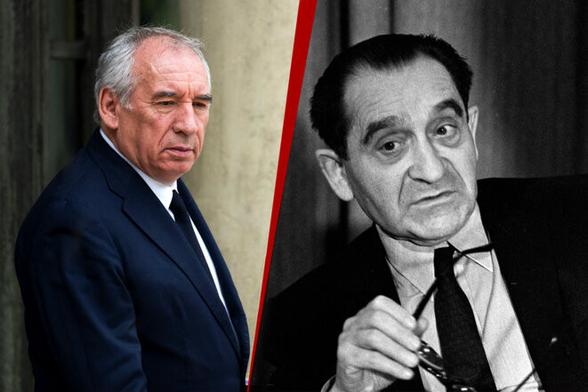 François Bayrou, en juin 2025 et Pierre Mendès France en 1969. © Photomontage Mediapart avec AFP