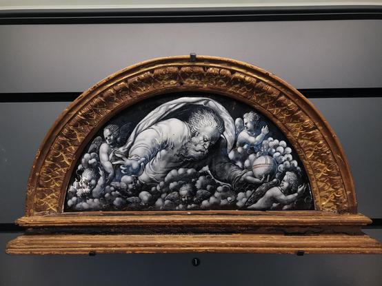 Martial Ydeux : Dieu le père entouré d'anges