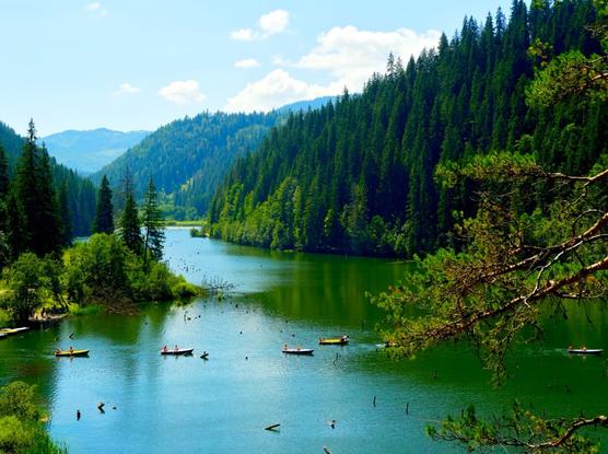 View of the gyilkosto, hargita, transylvania