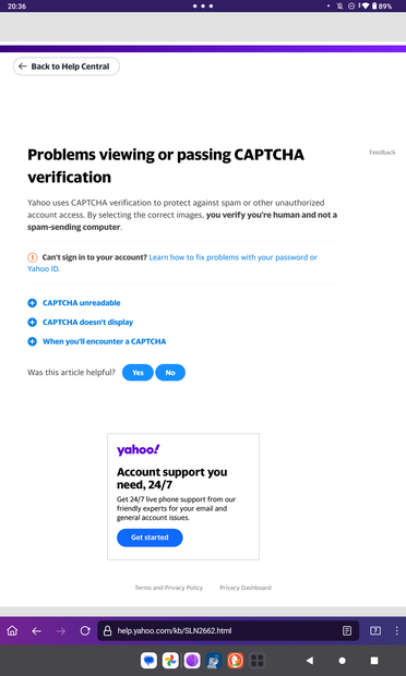 problemd with passing captcha