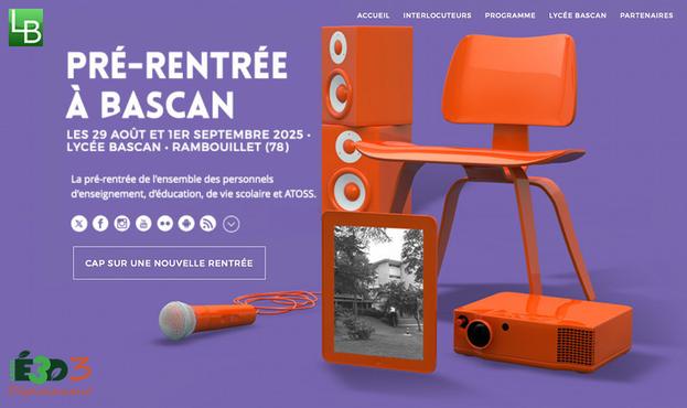 Les 29 août et 1er septembre 2025 · Programme des deux journées de pré-rentrée de l'ensemble des personnels d'enseignement, d’éducation, de vie scolaire et ATOSS du lycée Louis-Bascan, à Rambouillet (78)