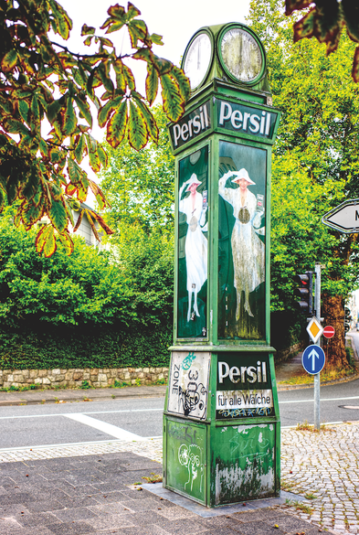 Persiluhr am Burgplatz in Flensburg