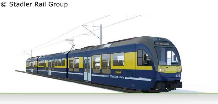 Meterspur-Triebzüge von Stadler.