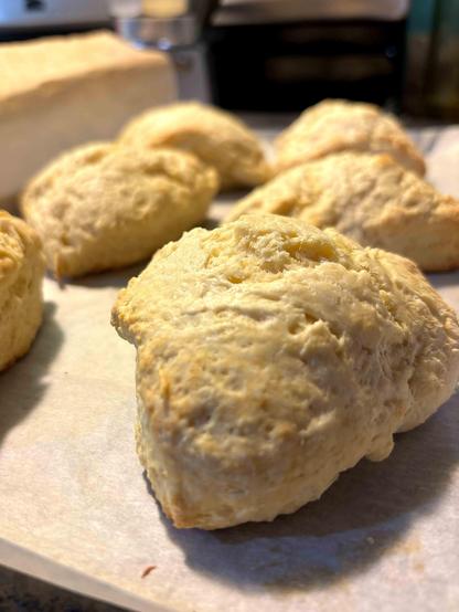 Oopsie scones: puffy, puffy wedges