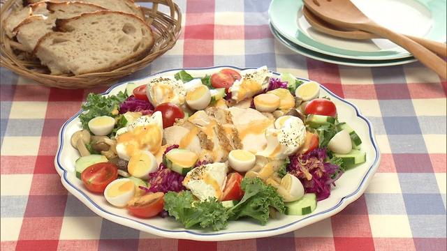 【3分クッキング公式】鶏胸肉のパワーサラダ