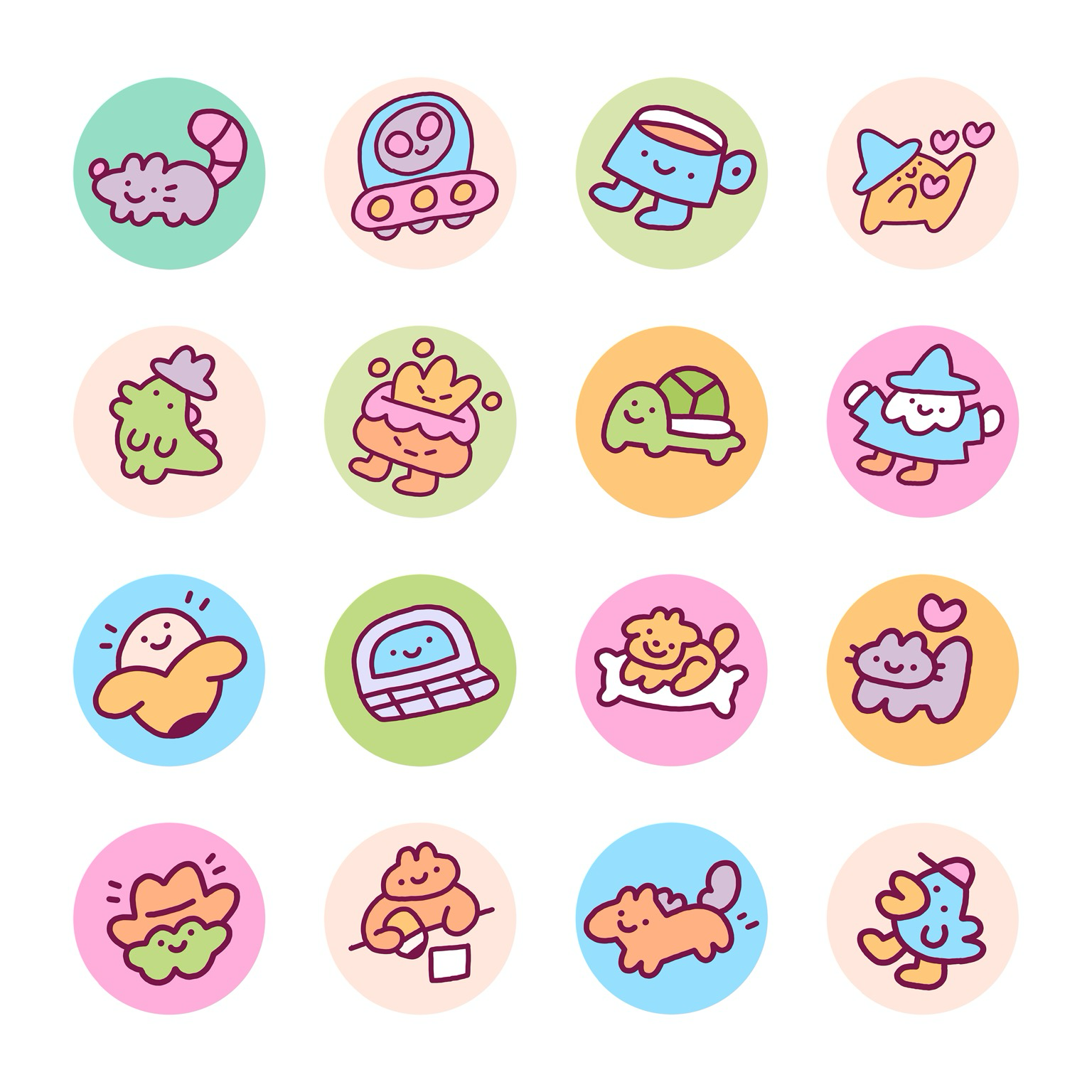 Momo style icons example sheet