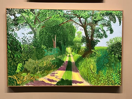 Ein Feldweg in brillianten Farben