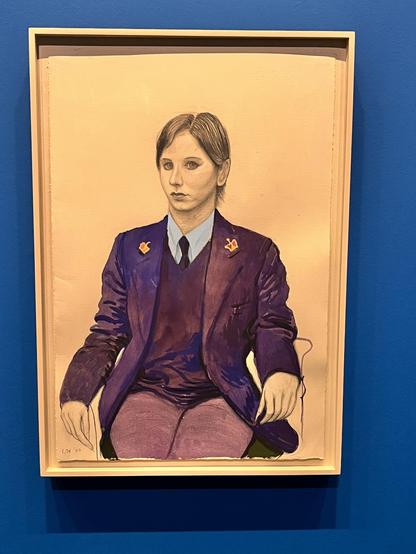 Eine strenge Museumswärterin