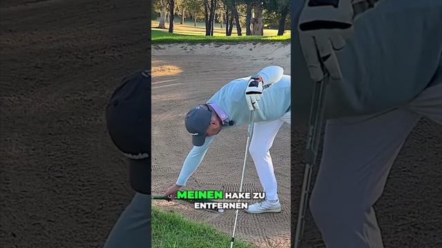 Ball bewegt sich beim Harke-Entfernen im Bunker? So ist die Regel