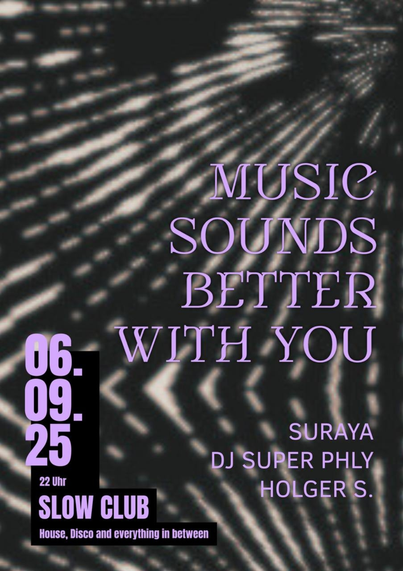 Poster zur Parzy MUSIC SOUNDS BETTER WITH YOU