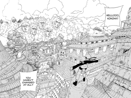 Una pasada de panel de Kishimoto.
