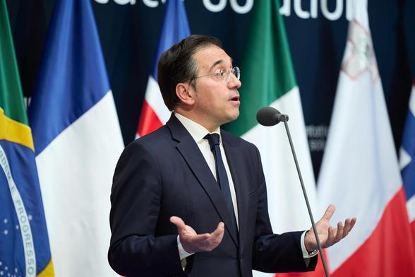 El Ministro de Asuntos Exteriores, José Manuel Albares, durante una Cumbre (Europa Press - Jesús Hellín)