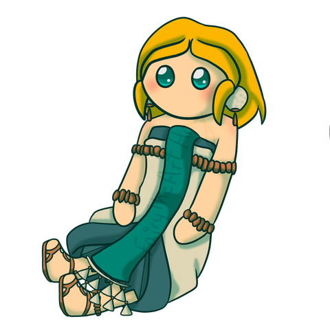 Plushie version of Princess Zelda in her Zonai outfit from Legend of Zelda: Tears of the Kingdom