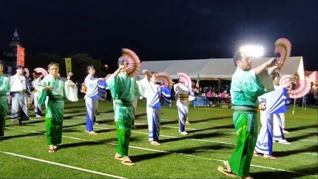 【大分の踊り💃】総踊り！「津久見扇子踊り」 in つくみん公園2025【文化財】