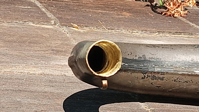 ground out small end of the horn