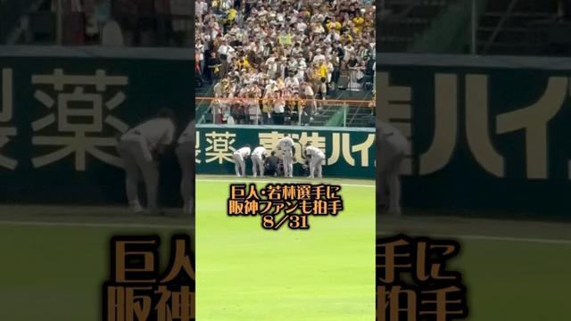 巨人・若林選手フェンス激突25/8/31 #読売ジャイアンツ #巨人 #ジャイアンツ #若林楽人 #駒沢大 #阪神タイガース #阪神 #阪神ファン #森下翔太 #甲子園 #外野手 #フェンス激突