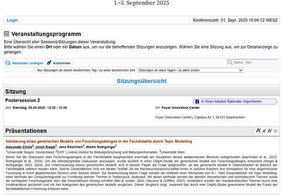 Ausschnitt der oben verlinkten Beschreibung der Posterpräsentation bei der GFD2025