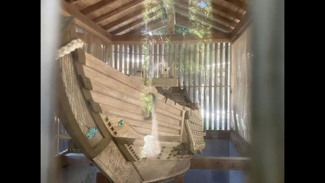 2025/9/1月午前中、素晴らしい福井県高浜町の郷土資料館、佐伎治(さきち)神社の御城印、奉納北前船模型、そして極楽な海水浴場