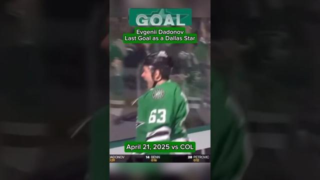 Evgenii Dadonov (signed with New Jersey) - Last Goal as a Dallas Star #hockey #nhl #newjersey #sport