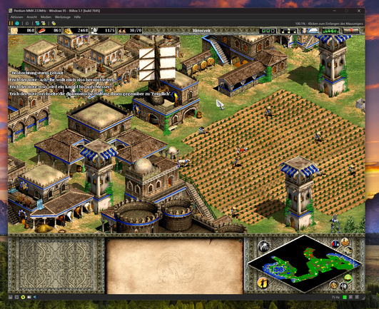 Age of Empires II on Windows 95... it's just pretty the way it is!