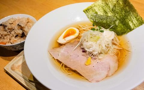 Menya Shuntaku: Salt ramen perfect 
post-climb meal in Okinawa City