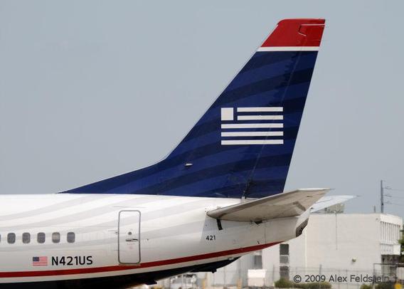 US Air  B737 tail shot