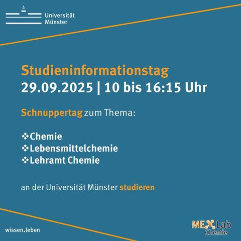 Flyer: Studieninformationstag am 29.09.2025