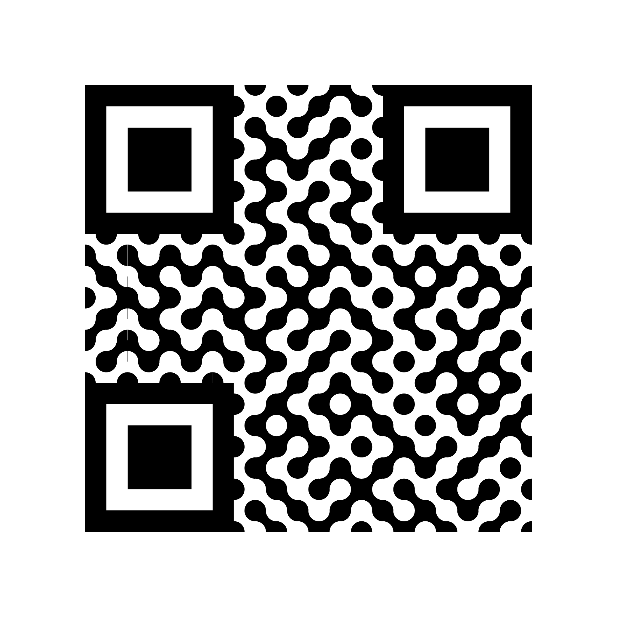 A QR code as a Truchet tiling