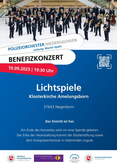 Veranstaltungsplakat Polizeiorchester