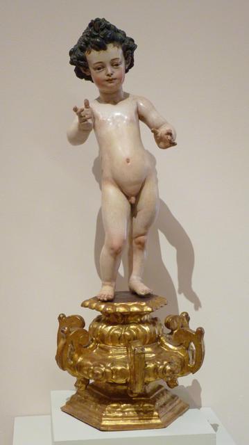 baroque statue of the infant jesus