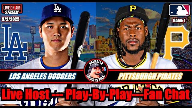 ロサンゼルスドジャースvsピッツバーグパイレーツ⚾MLB野球🟢ライブストリームウォッチパーティー3Dビュー。