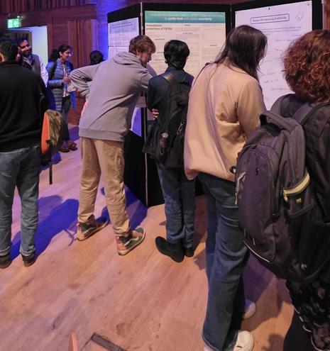 Dr Joe Butterick presents his poster 'How will kin-networks look by 2070? Future kin estimated by parity-level with added uncertainty' at the BSPS conference at Swansea University