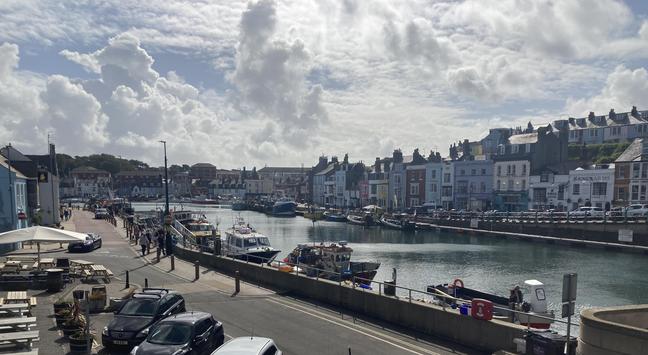 Weymouth harbourside.