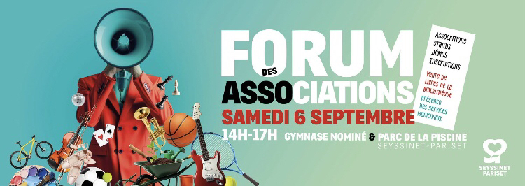 Affiche du forum des associations 2025 de Seyssinet-Pariset