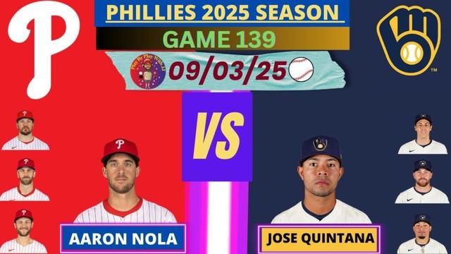 フィラデルフィアフィリーズ @ミルウォーキーブリューワーズライブプレイバイプレイ（09-03-25）#phillies #brewers