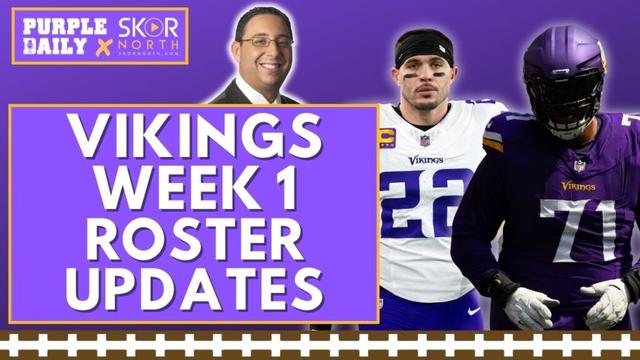 Minnesota Vikings roster updates for Week 1 against the Chicago Bears