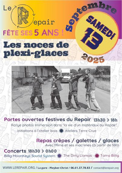 Le Repair fête ses 5 ans, les noces de Plexi-glaces : Portes ouvertes festives du Repair