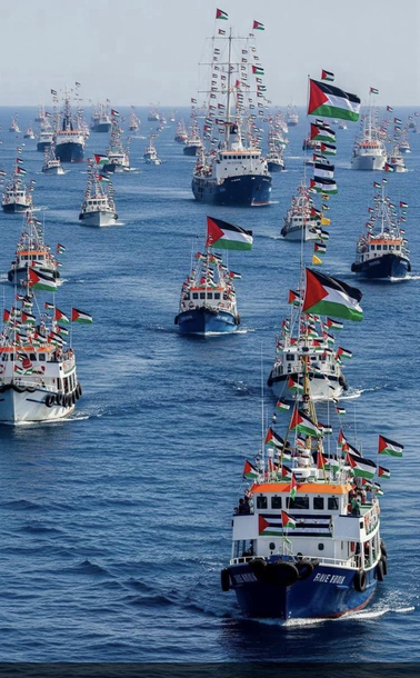 Global Sumud Flotilla - delivering aid to Gaza, stopping the genocide of Palestinians.